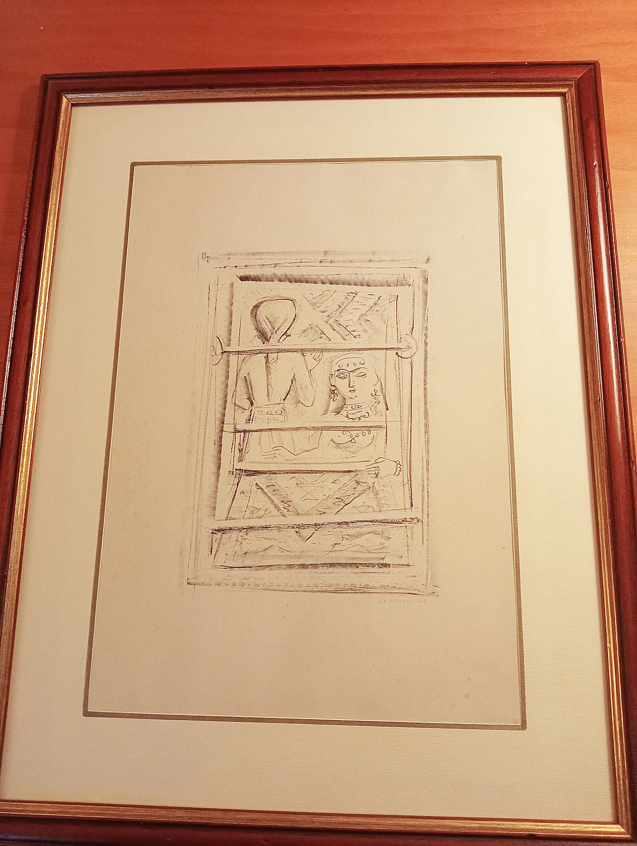 Massimo Campigli - The Tax Collector III - Rare Lithograph Suite 1945 10