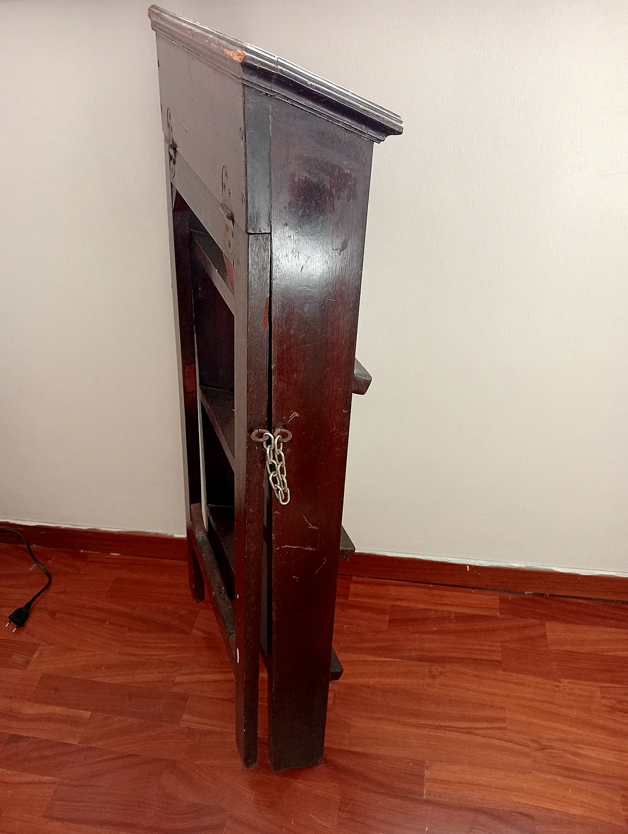 Mahogany Folding Library Ladder Victorian Style, 90s 12