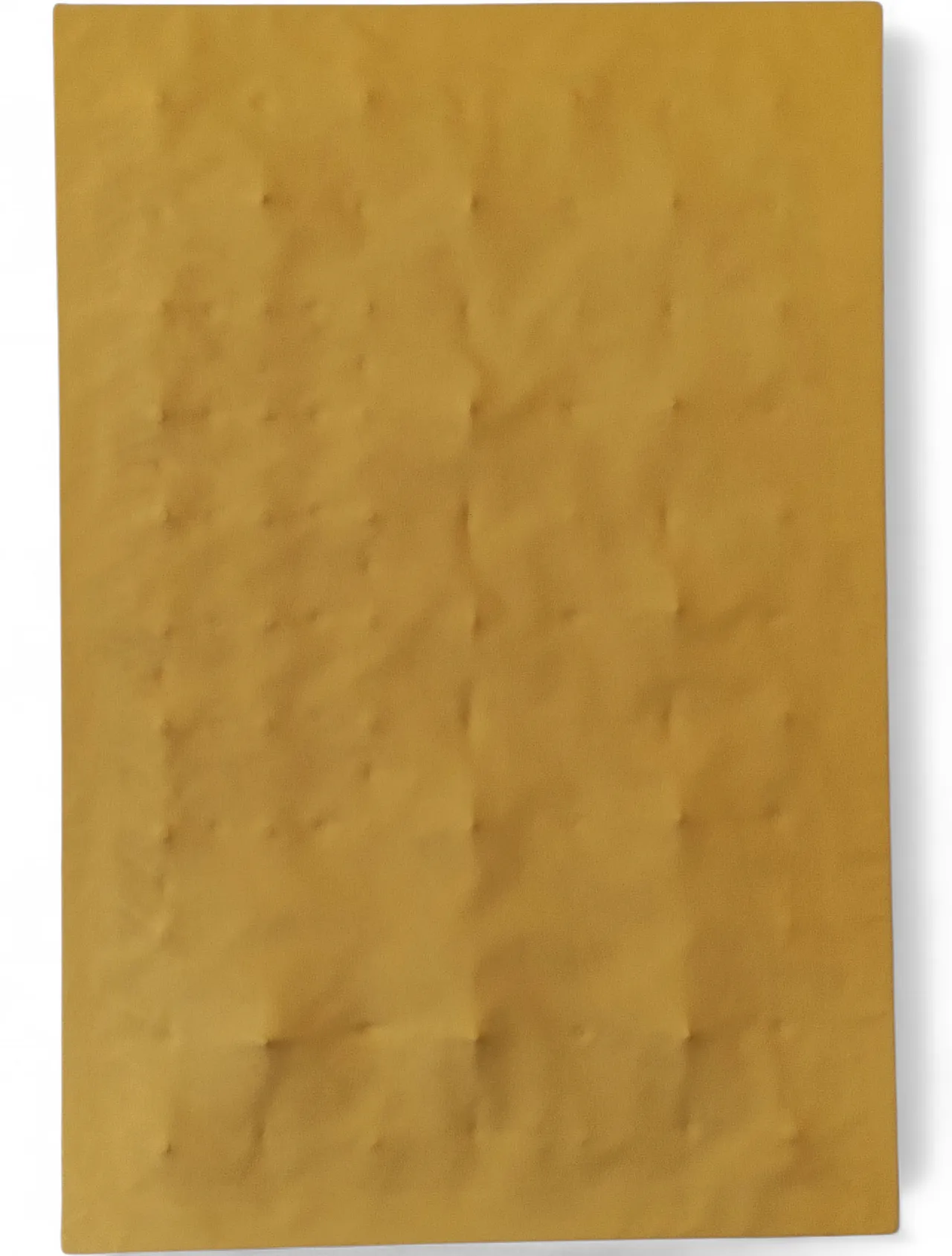 Yellow canvas panel with extruded surface, 1980s 6