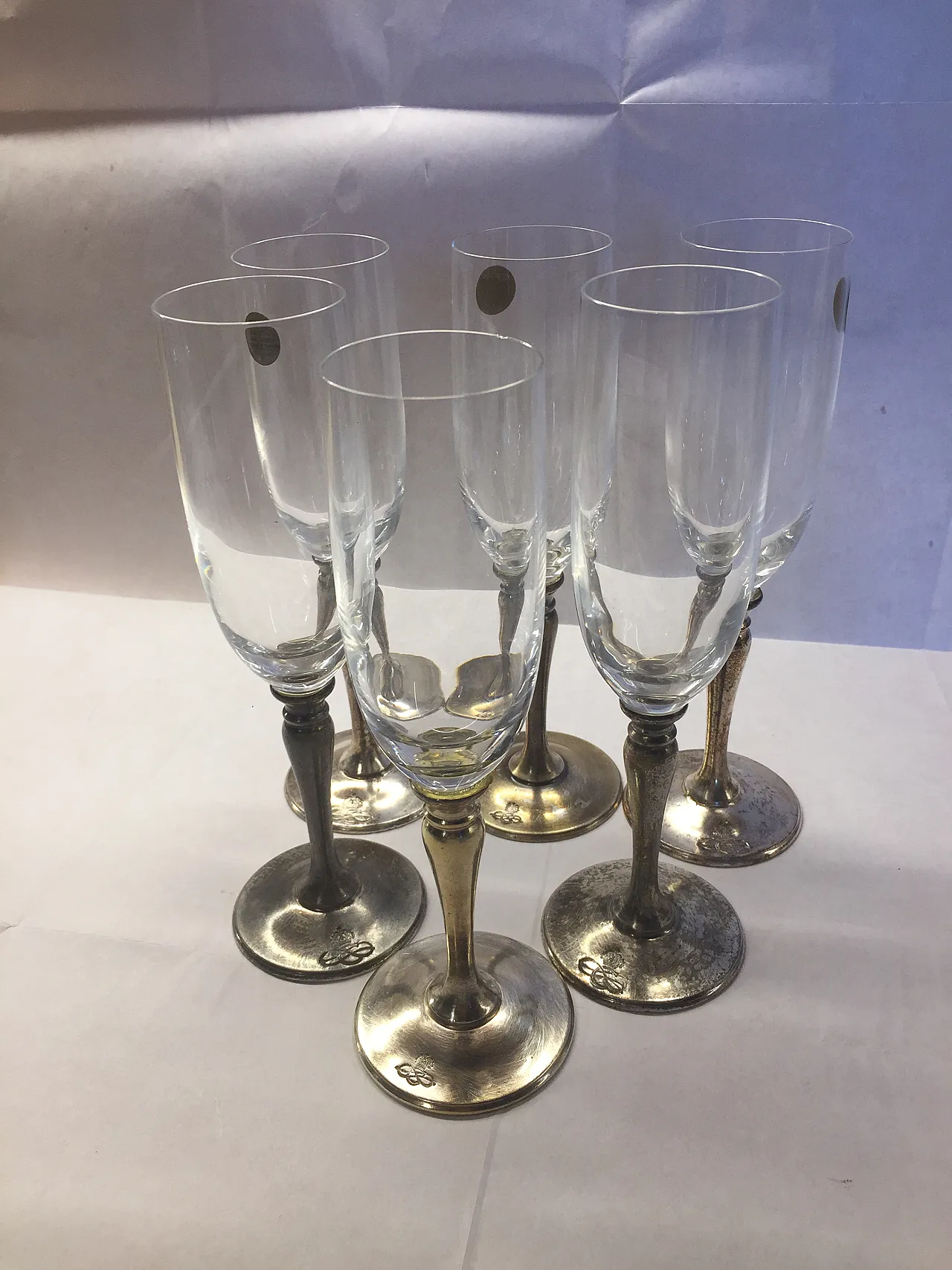 Crystal Champagne Glasses Kingdom of Italy, early 20th Century 2