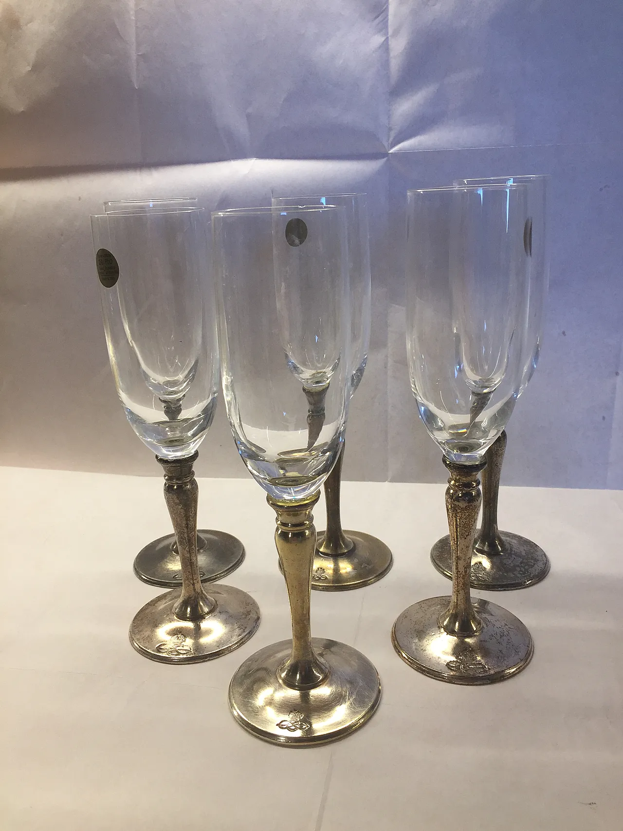Crystal Champagne Glasses Kingdom of Italy, early 20th Century 5