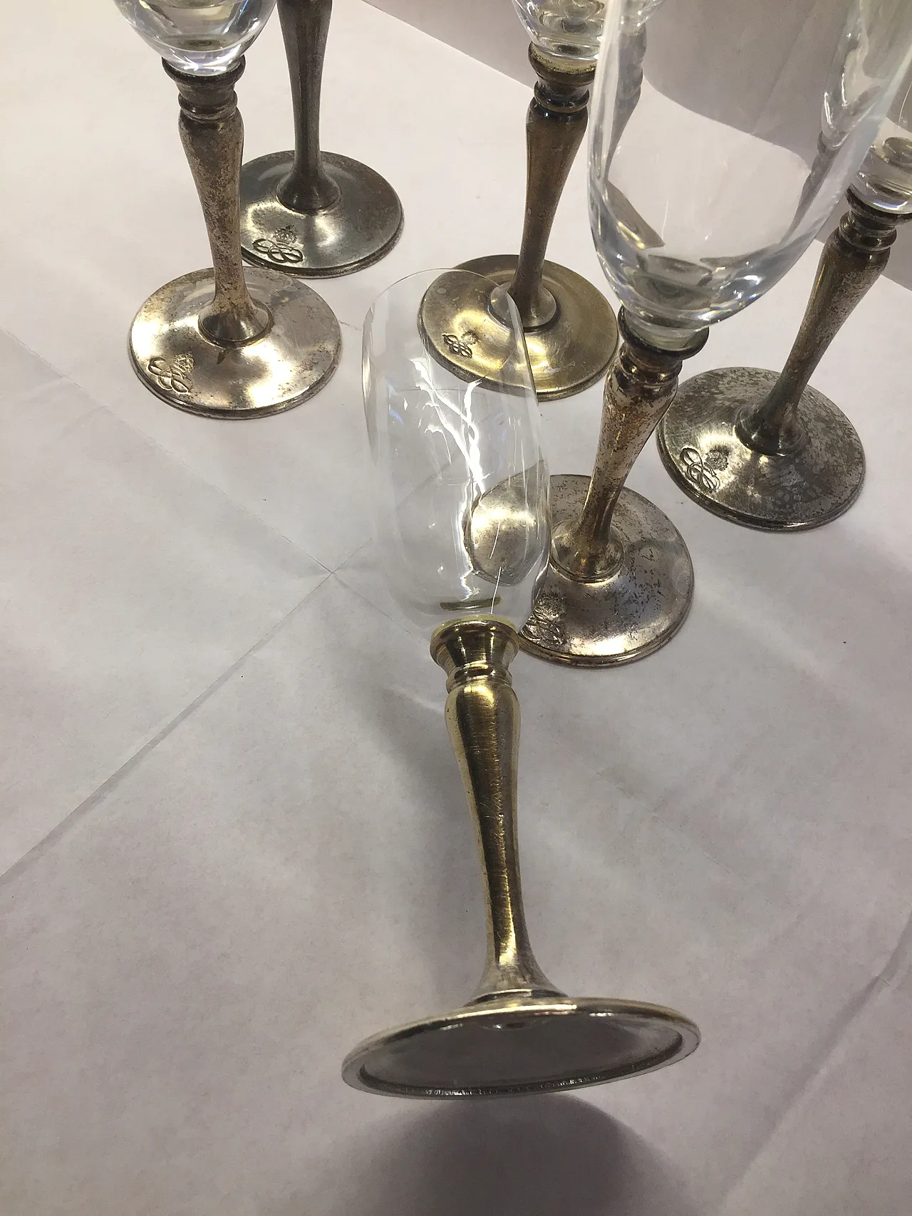 Crystal Champagne Glasses Kingdom of Italy, early 20th Century 6