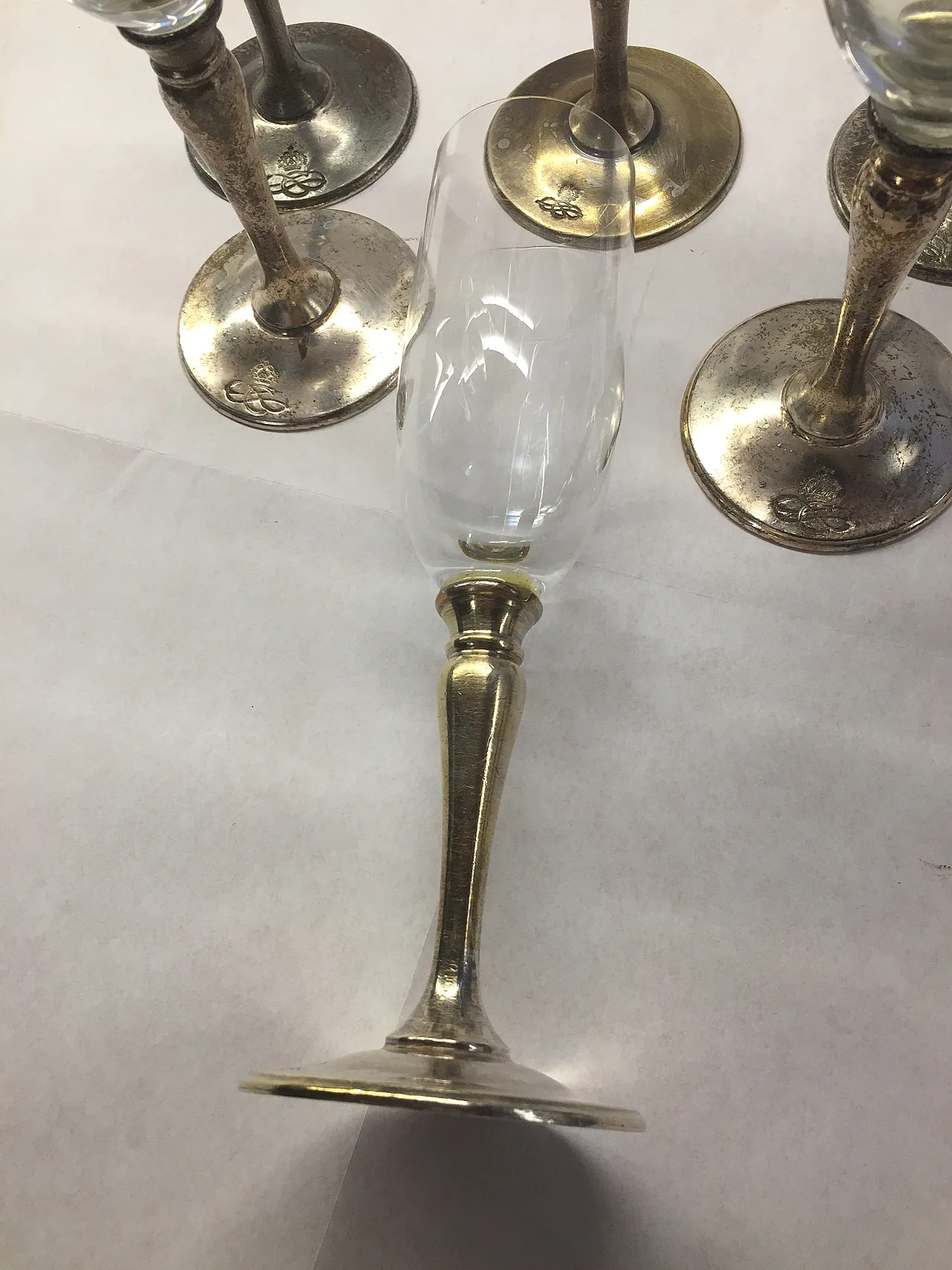 Crystal Champagne Glasses Kingdom of Italy, early 20th Century 8