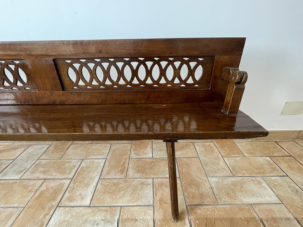 Bench with armrests, 19th century 6