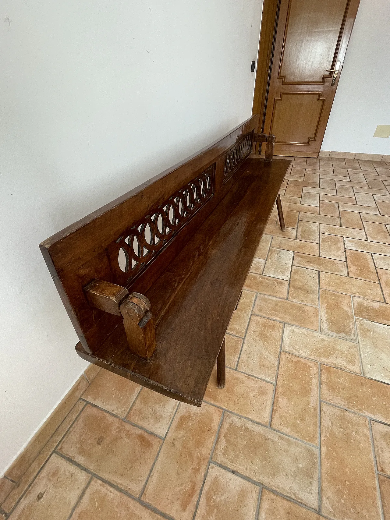 Bench with armrests, 19th century 7