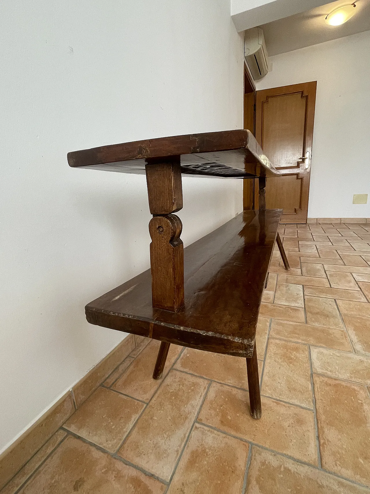 Bench with armrests, 19th century 9