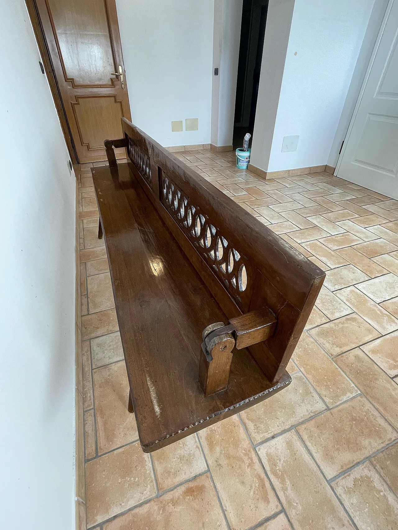 Bench with armrests, 19th century 14