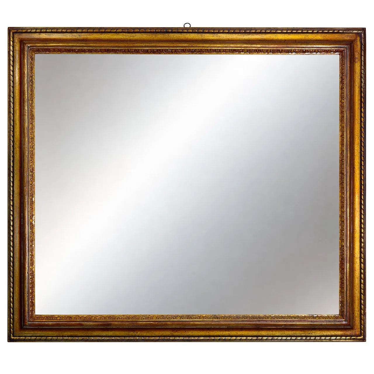 Hand-carved giltwood picture frame in silver Mecca finish, 1980s 1