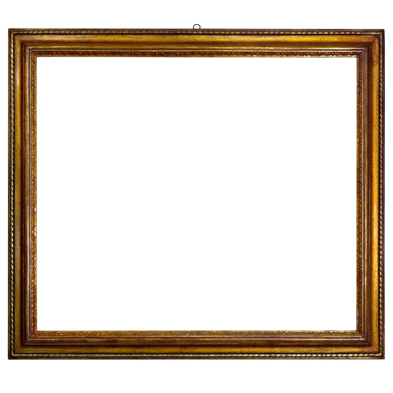 Hand-carved giltwood picture frame in silver Mecca finish, 1980s 2