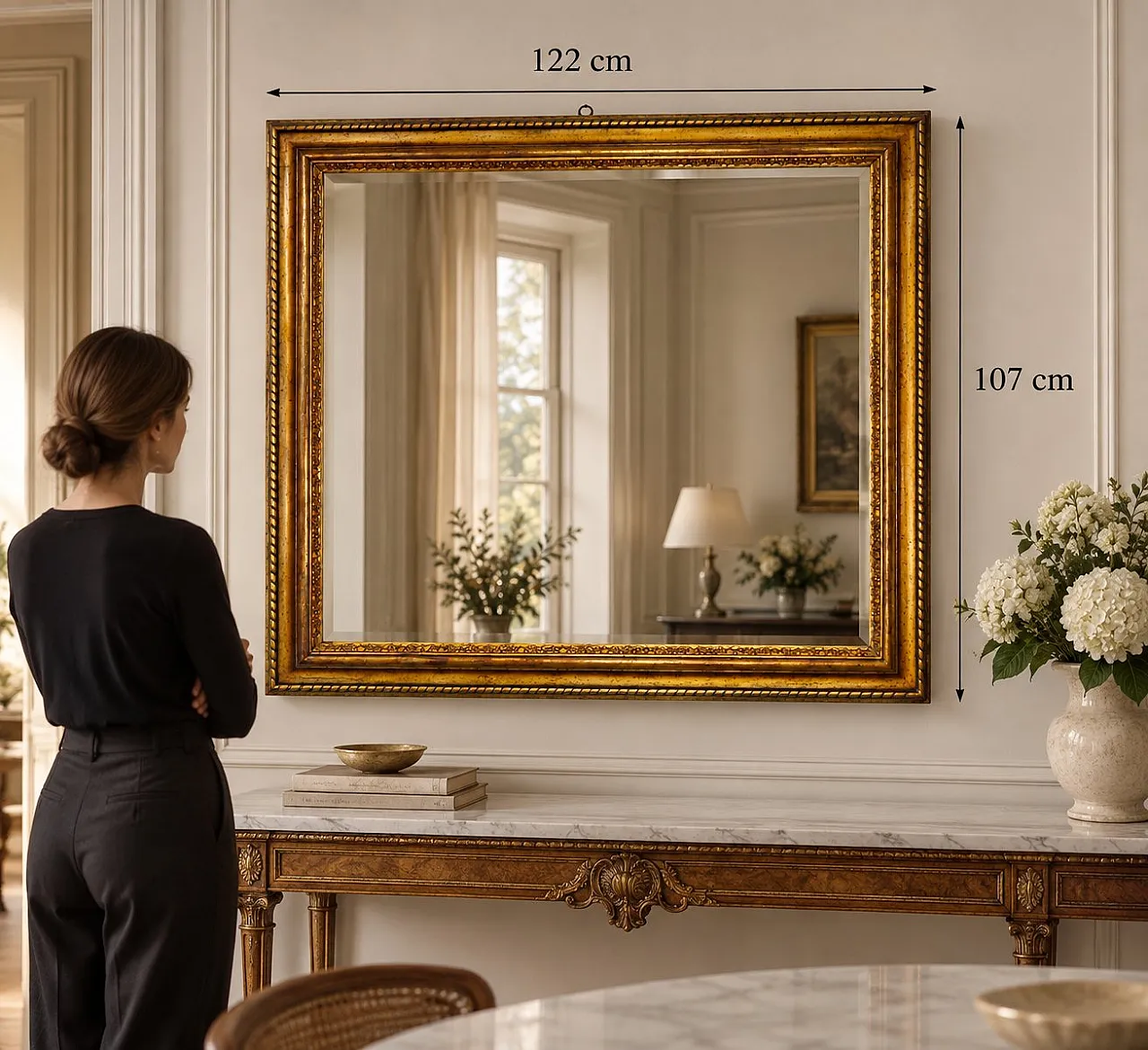 Hand-carved giltwood picture frame in silver Mecca finish, 1980s 7