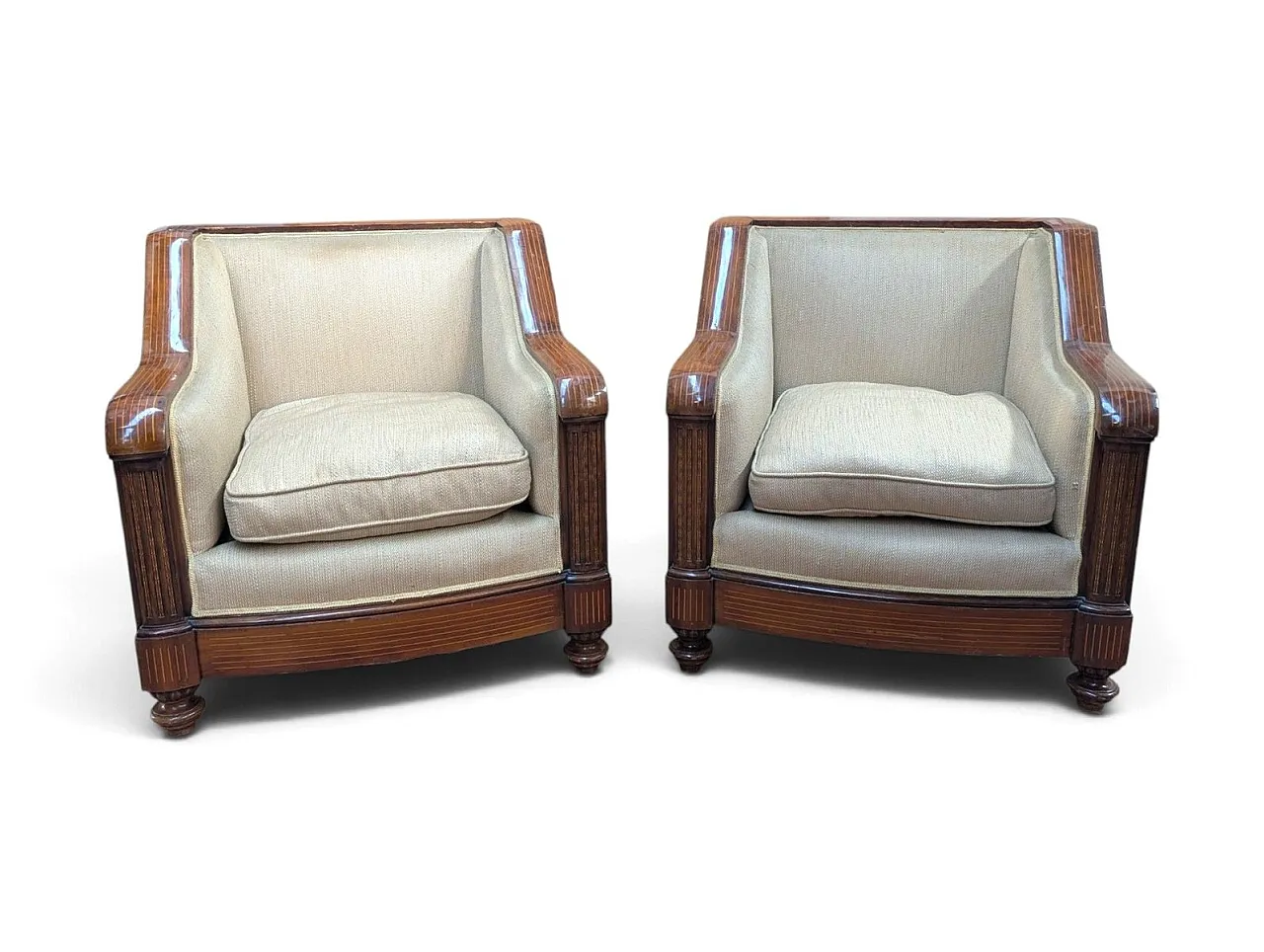 Pair of Art Deco armchairs, 1930s 1