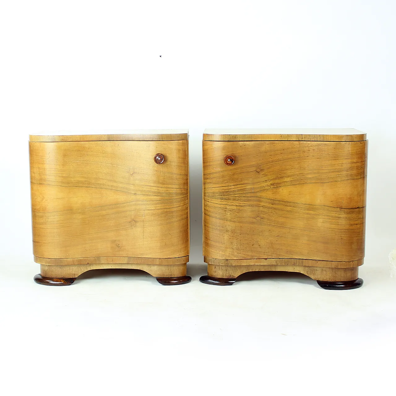 Art Deco Bedside Tables By Jindřich Halabala For Up Závody, 1930s 1