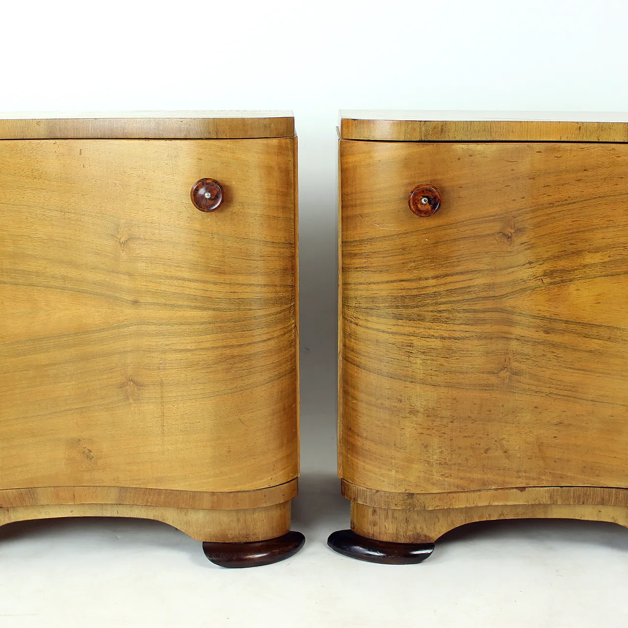 Art Deco Bedside Tables By Jindřich Halabala For Up Závody, 1930s 5