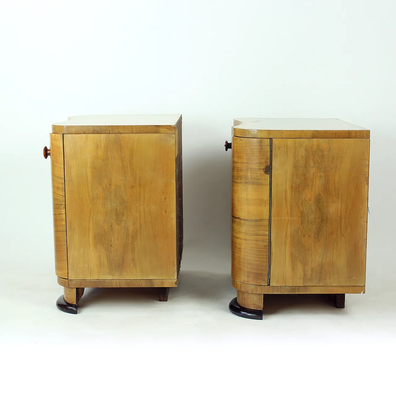 Art Deco Bedside Tables By Jindřich Halabala For Up Závody, 1930s 11