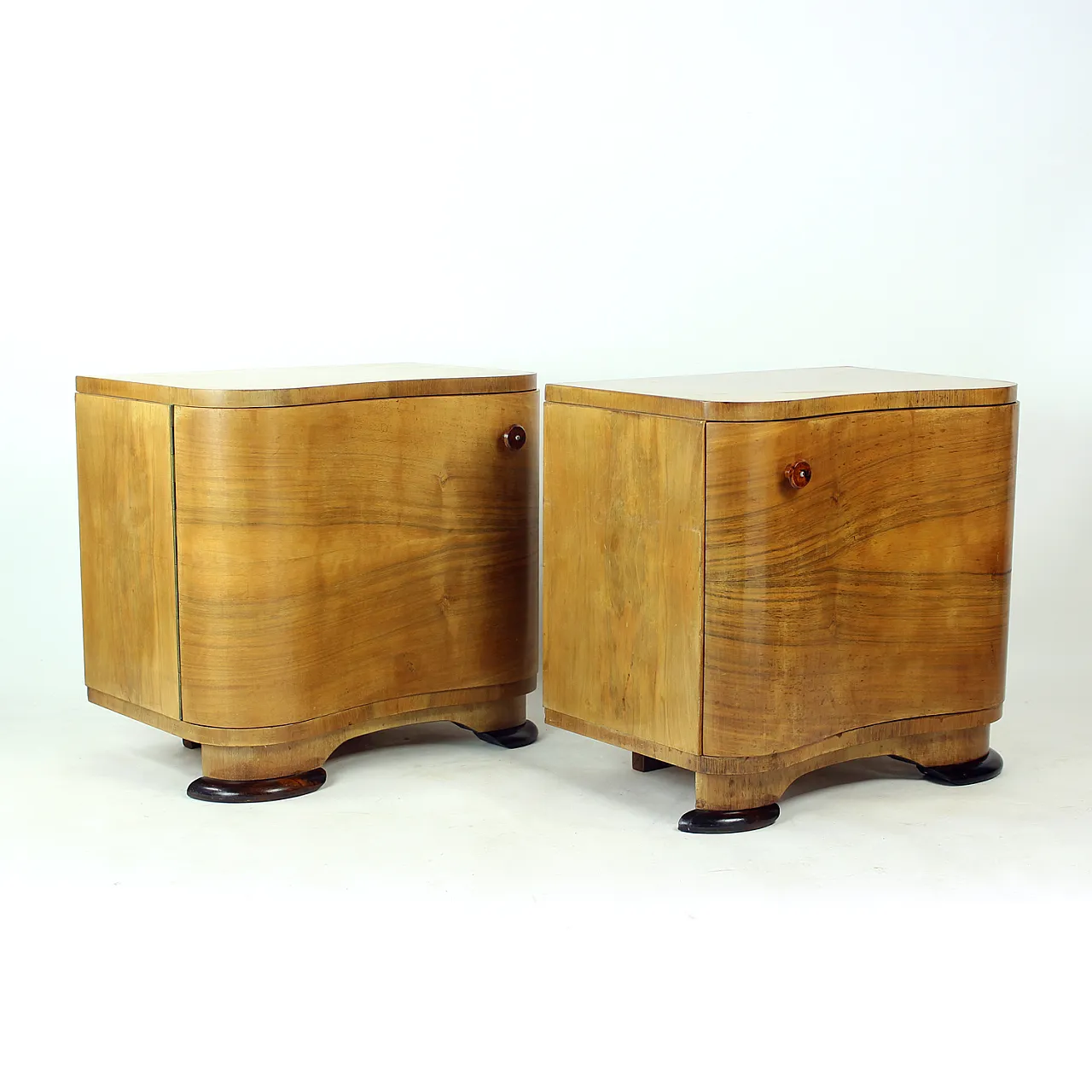 Art Deco Bedside Tables By Jindřich Halabala For Up Závody, 1930s 14