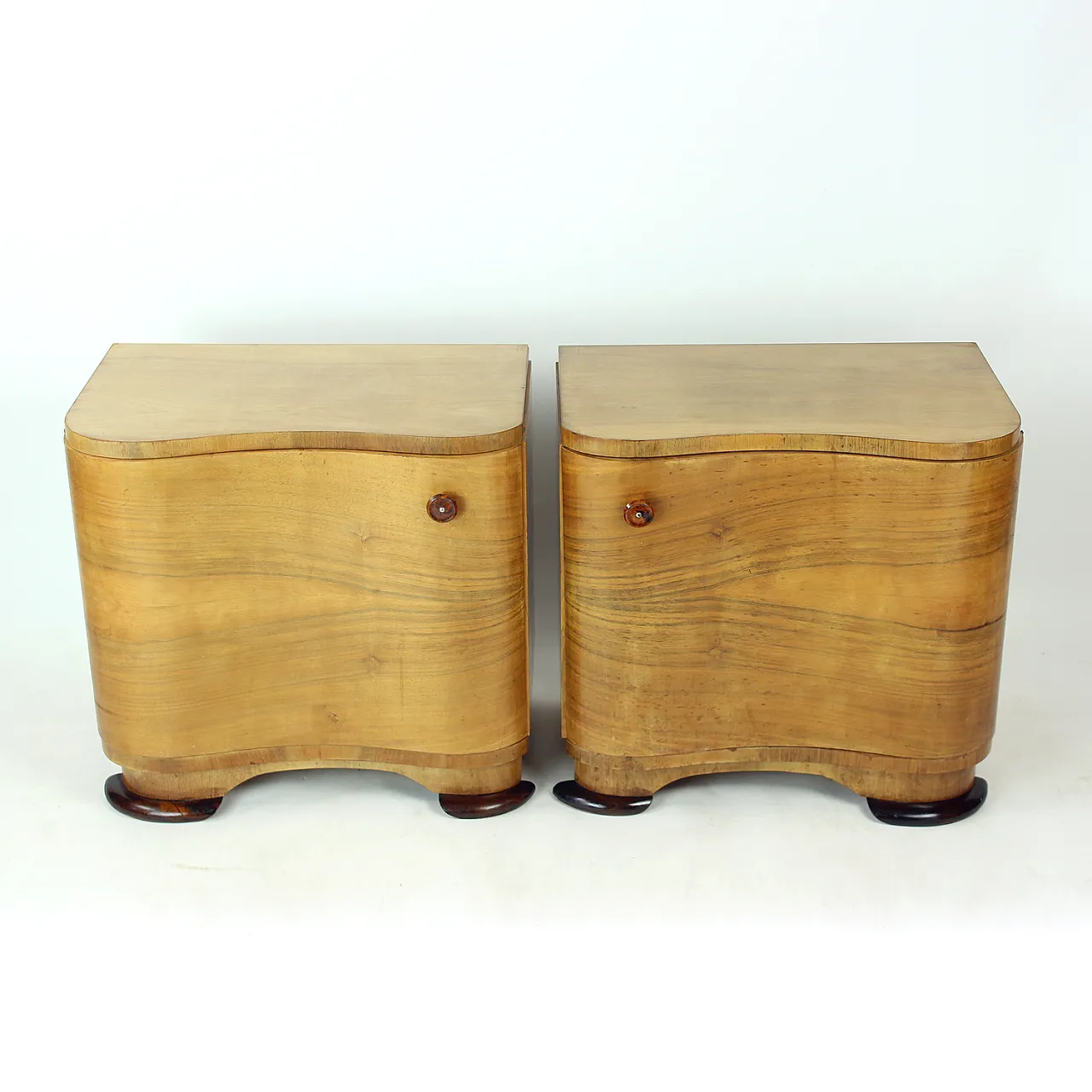 Art Deco Bedside Tables By Jindřich Halabala For Up Závody, 1930s 16