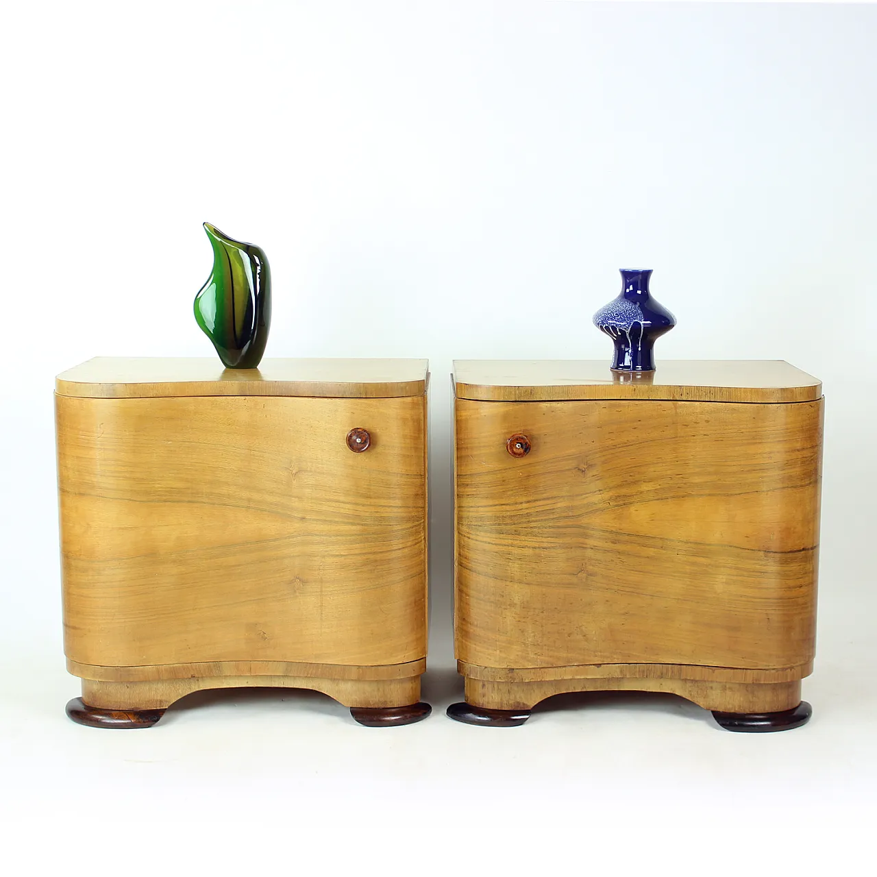 Art Deco Bedside Tables By Jindřich Halabala For Up Závody, 1930s 17