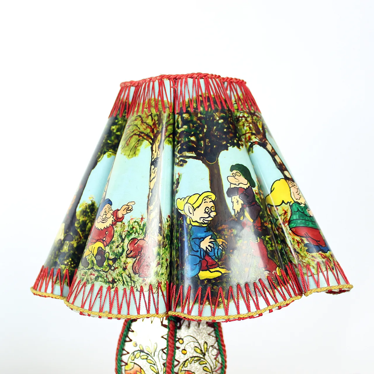 Mid Century Snow White And Seven Dwarfs Children’s Table Lamp, 50s 8