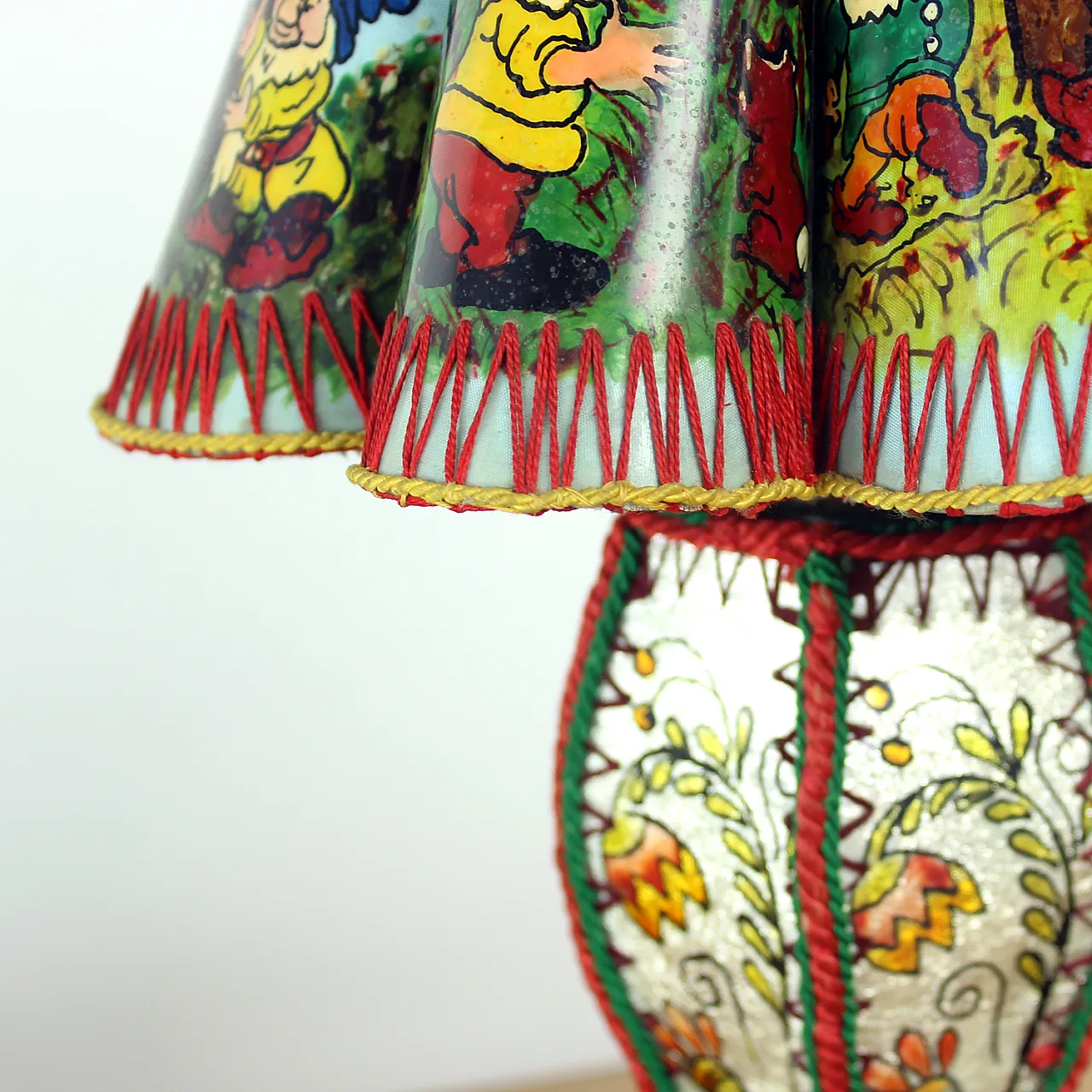 Mid Century Snow White And Seven Dwarfs Children’s Table Lamp, 50s 10