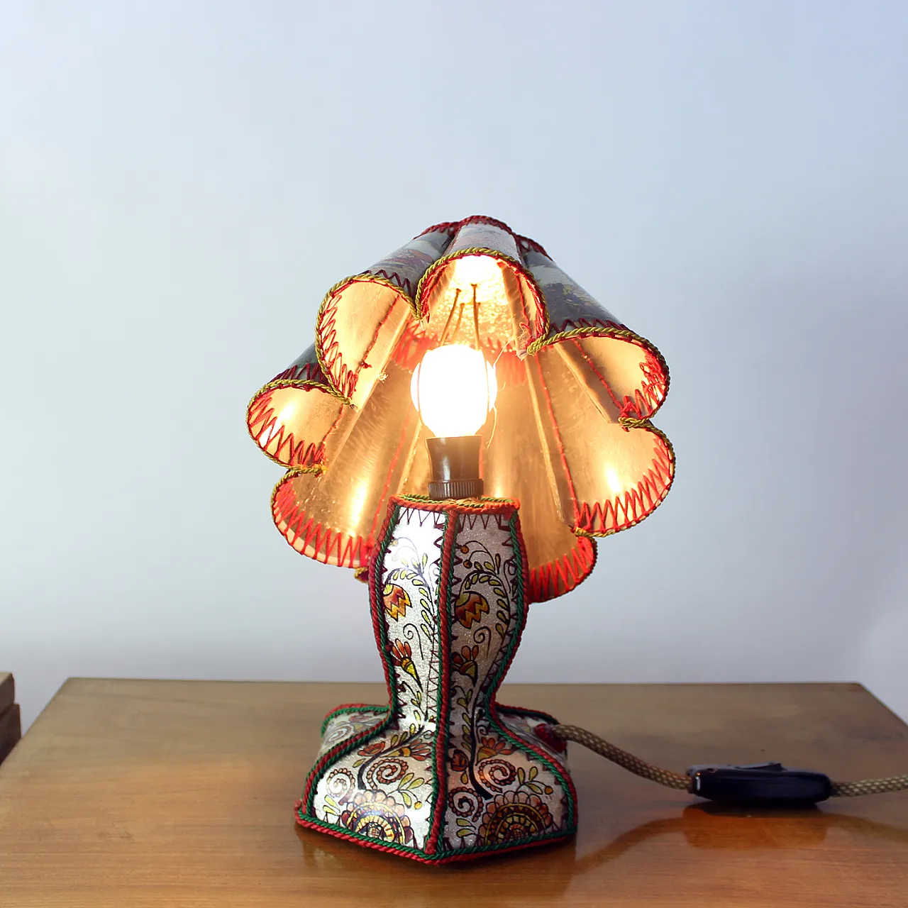 Mid Century Snow White And Seven Dwarfs Children’s Table Lamp, 50s 14