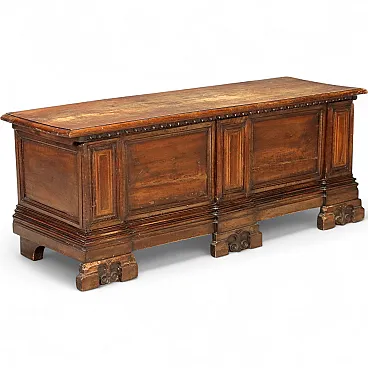 Baroque walnut chest, 18th century