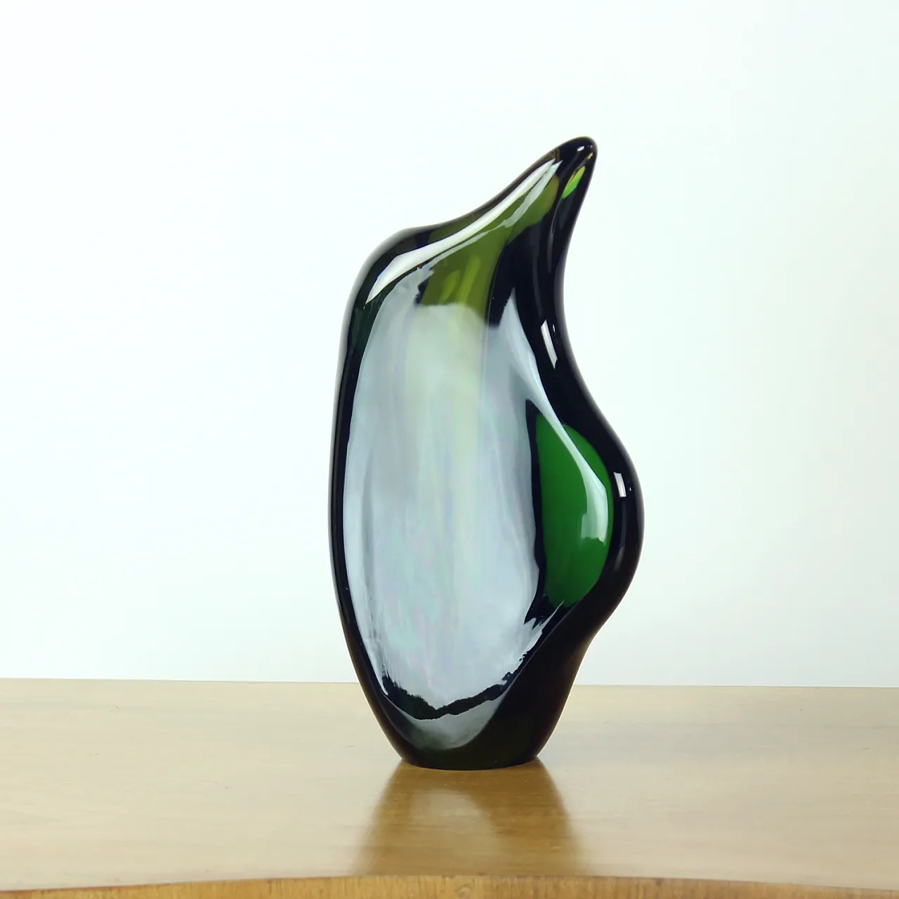 Sculptural Art Glass Vase By Mstišov Glassworks, Czechoslovakia, 1960s 2