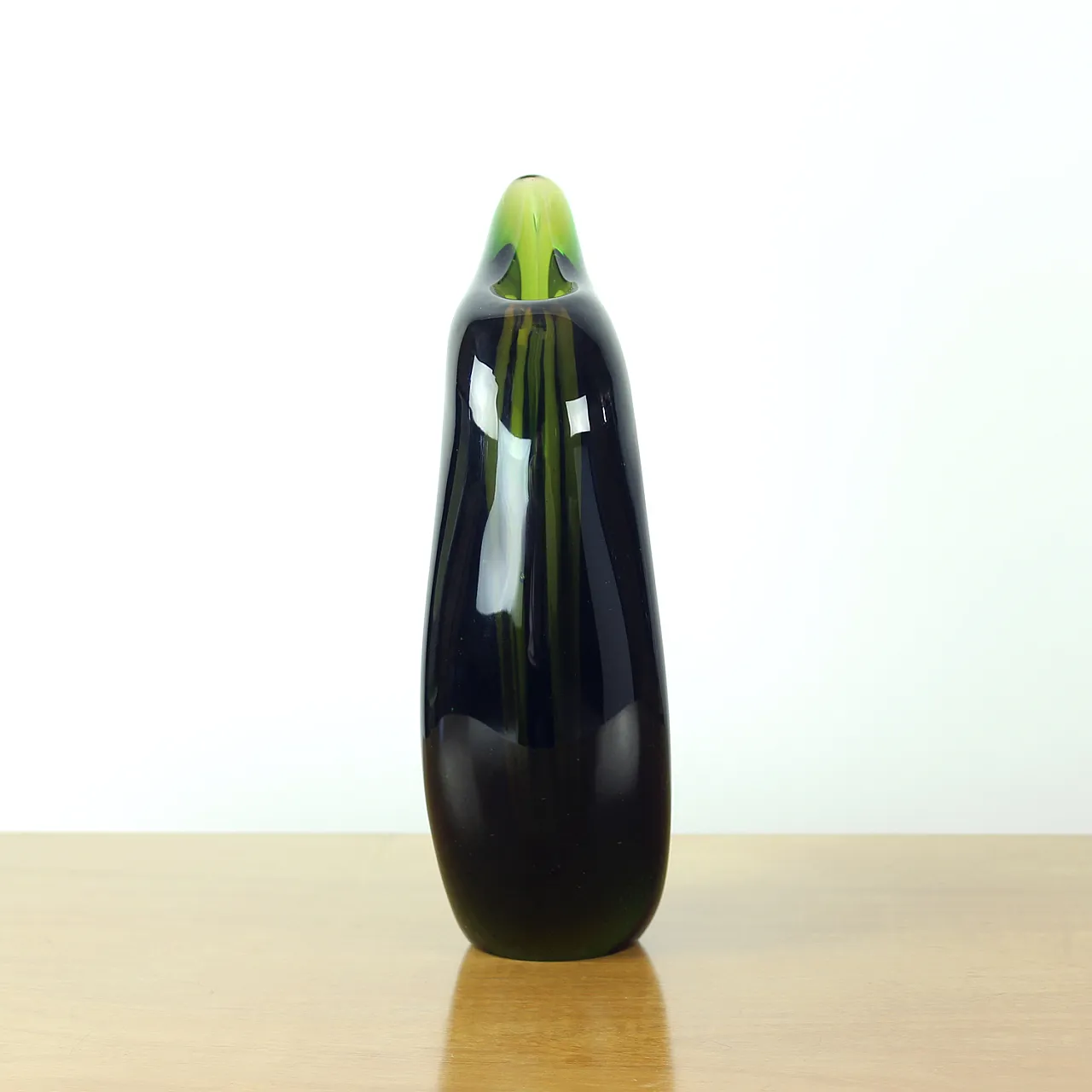 Sculptural Art Glass Vase By Mstišov Glassworks, Czechoslovakia, 1960s 6