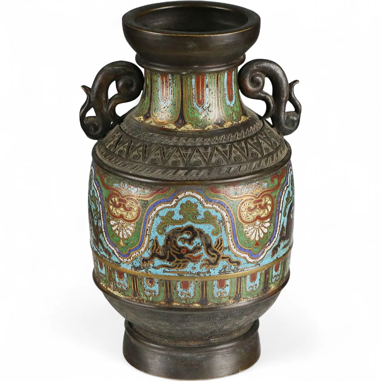 Cloisonné vase, 20th century 11