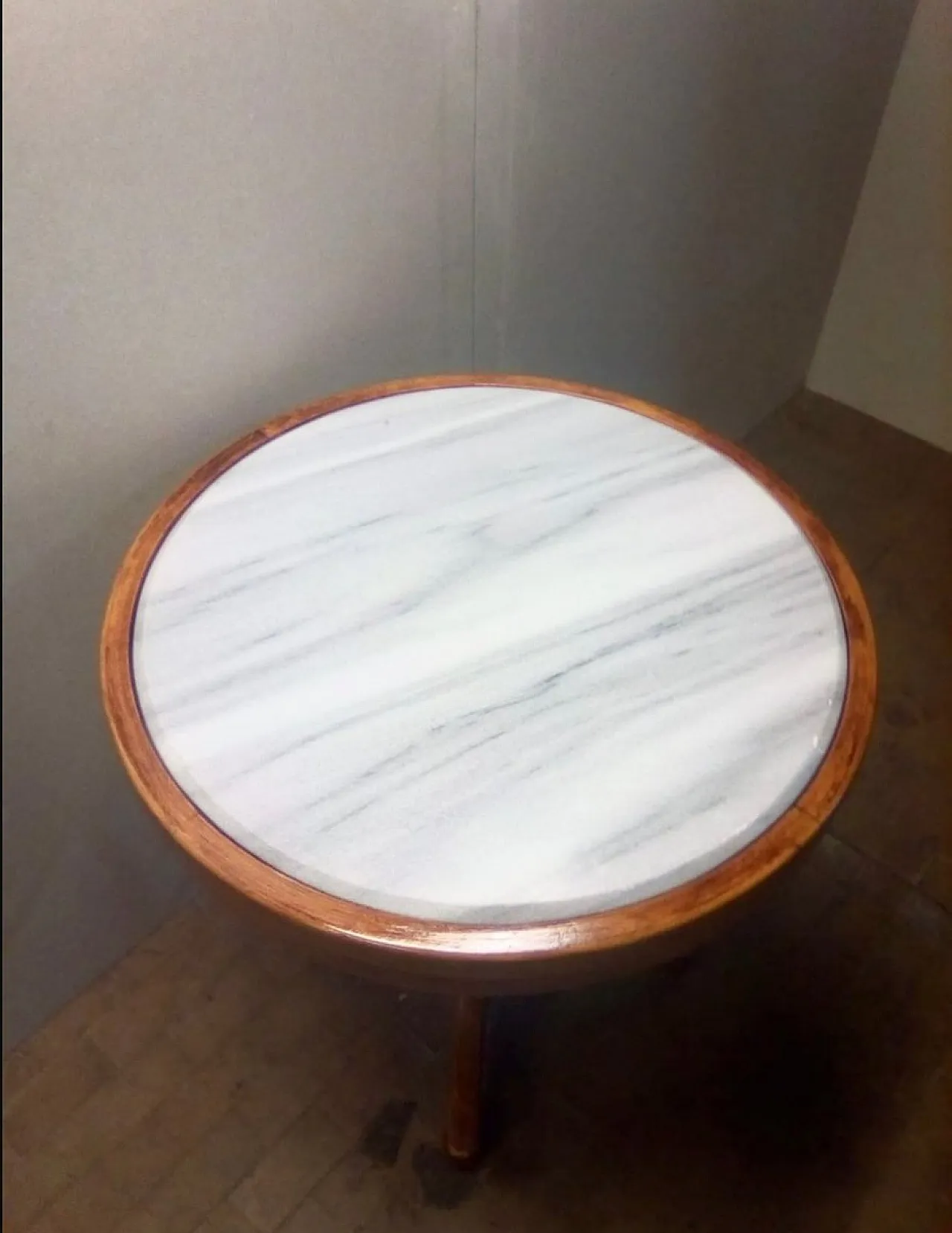 Marble-topped bistro table by Michael Thonet for Thonet, France 3