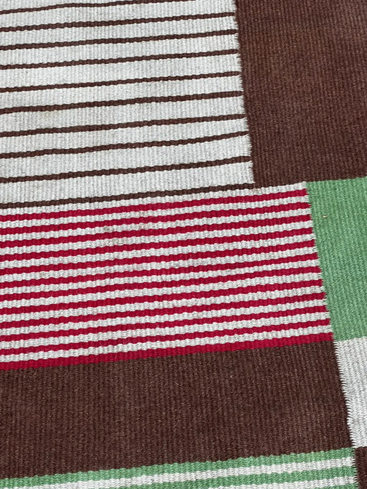 Mid Century Modern Wool Rug, Czechoslovakia, 1960s 2