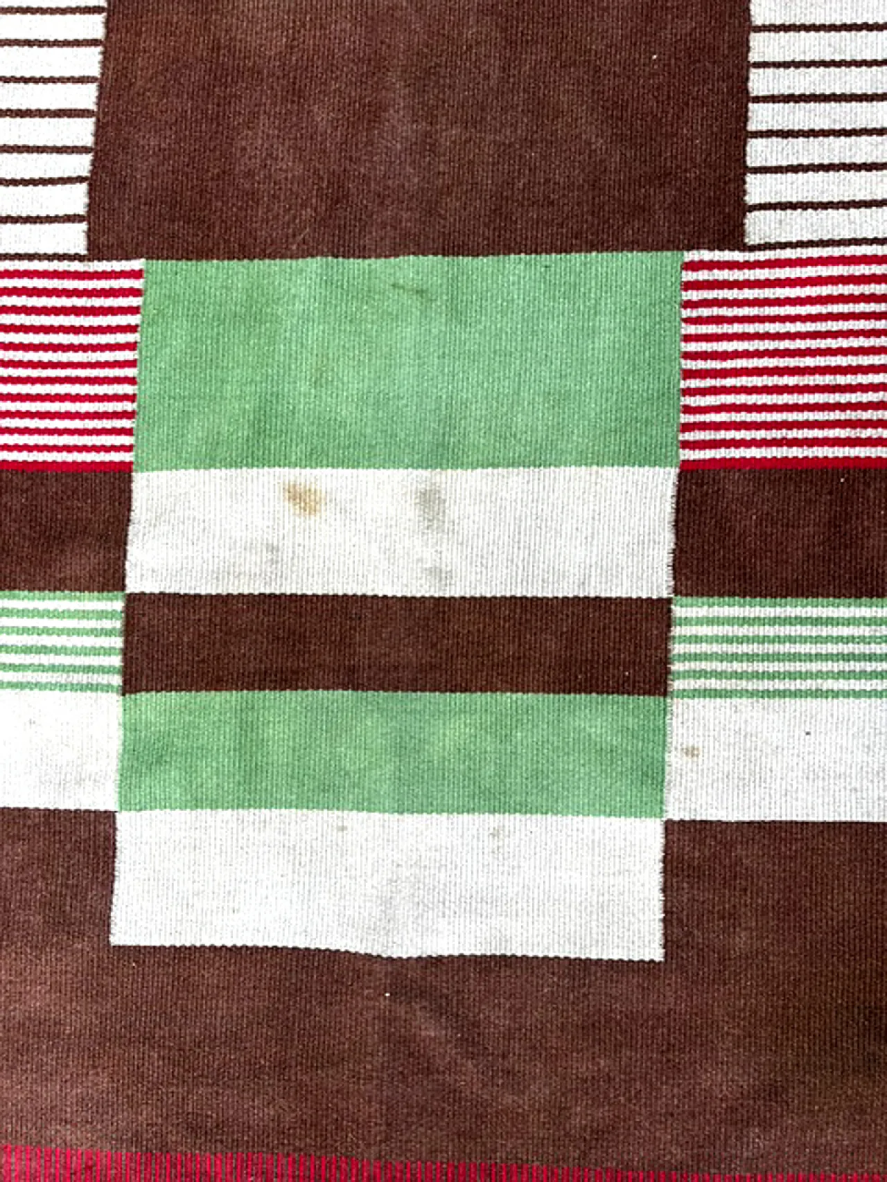Mid Century Modern Wool Rug, Czechoslovakia, 1960s 7