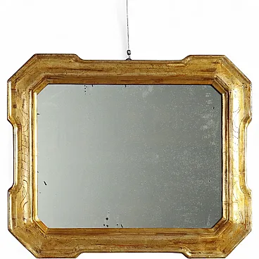 Cabaret mirror in gilded wood, 19th century