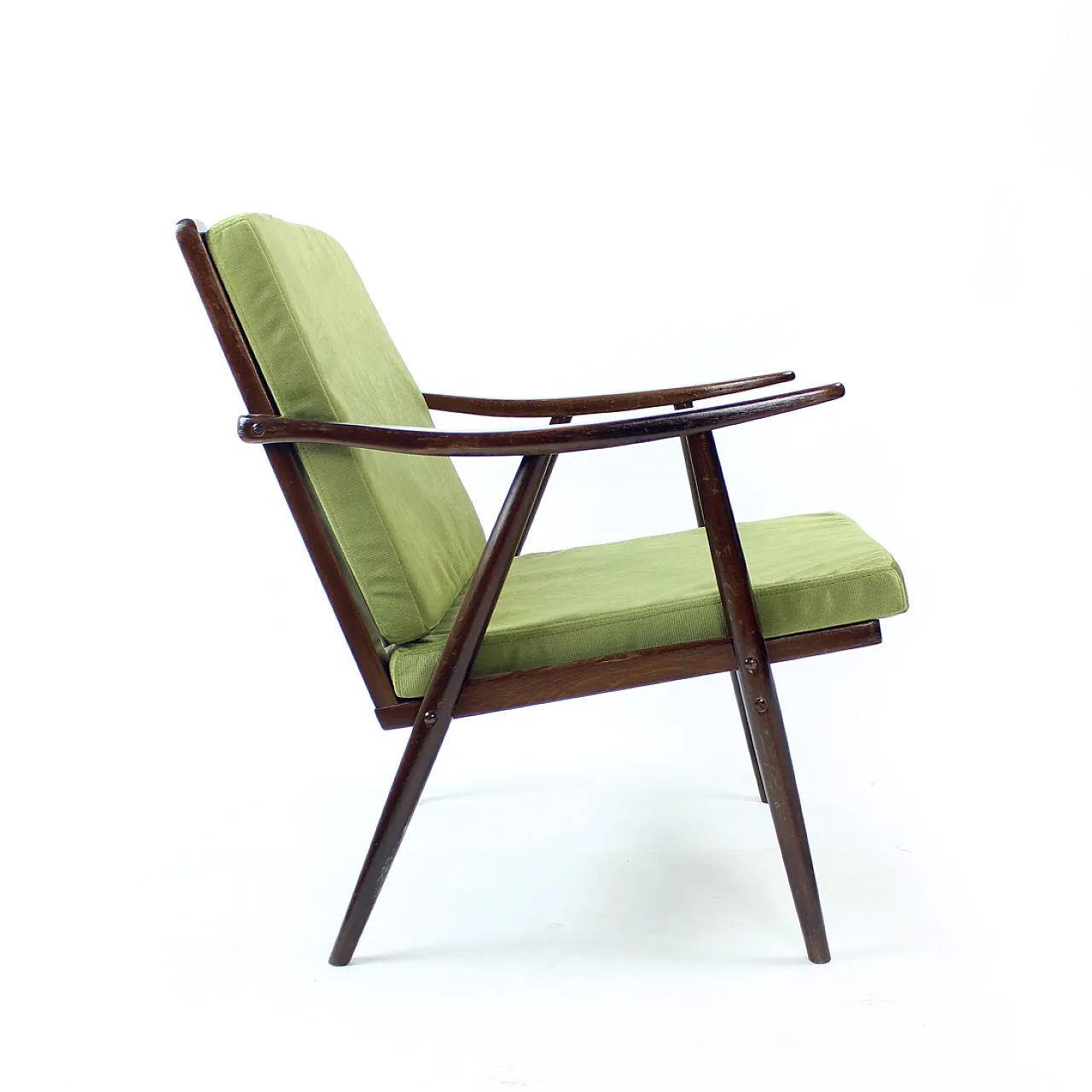 Boomerang Armchair From Ton, Czechoslovakia, 1960s 2