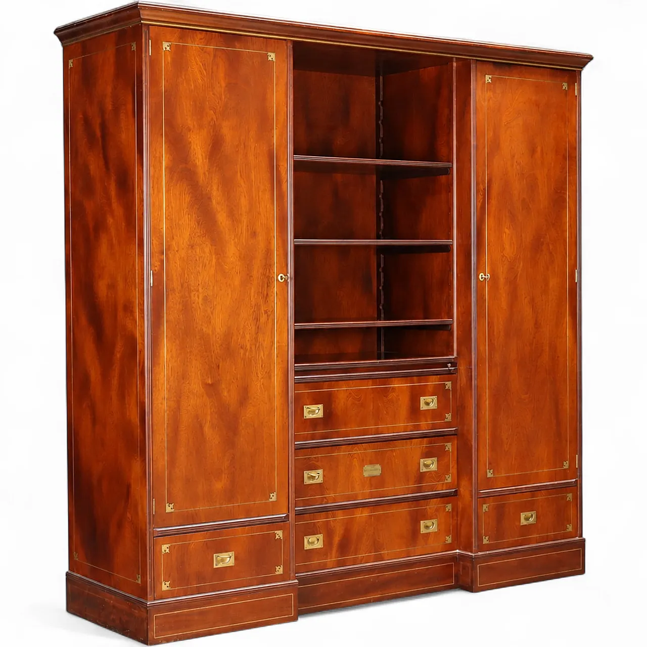 Navy style mahogany wardrobe, The Great Estern, 20th century 11
