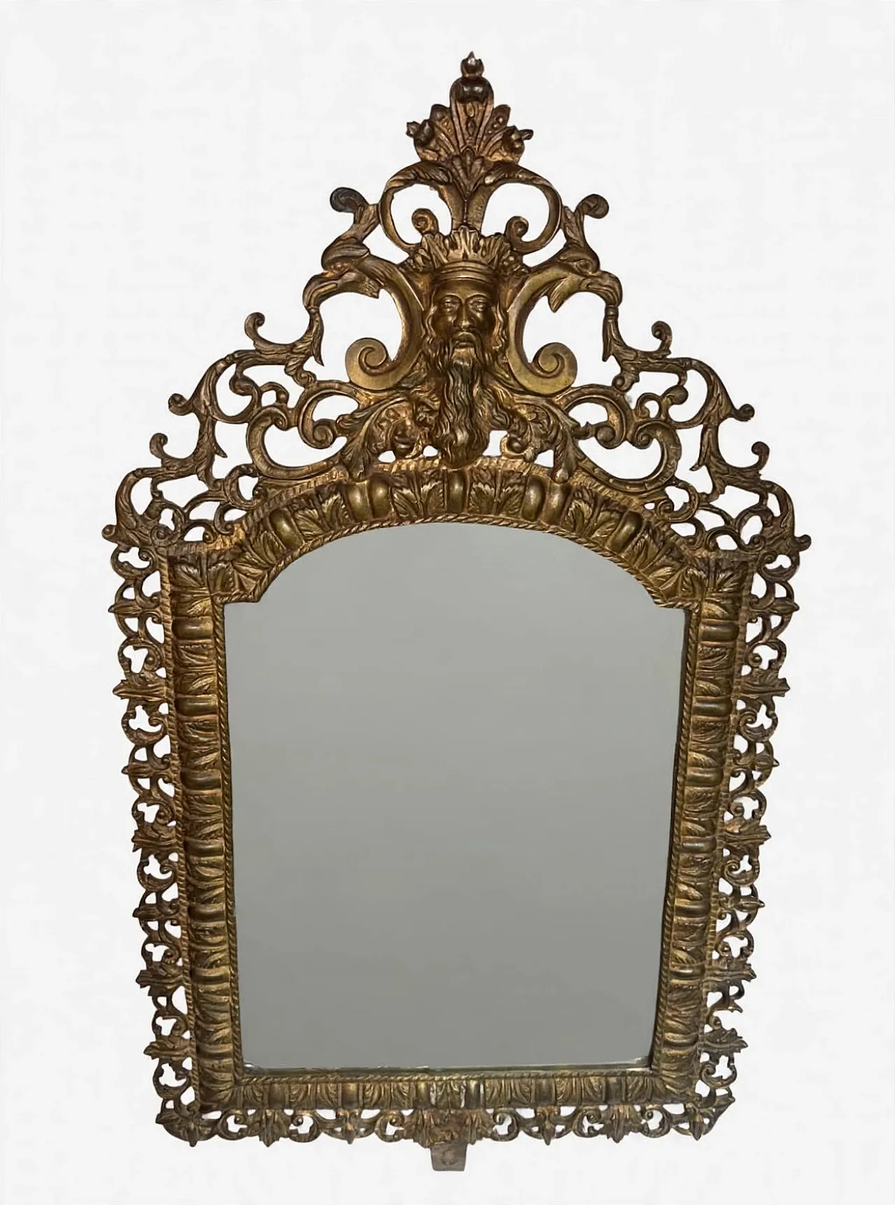 Specchio bronzo dorato, anni '40 3