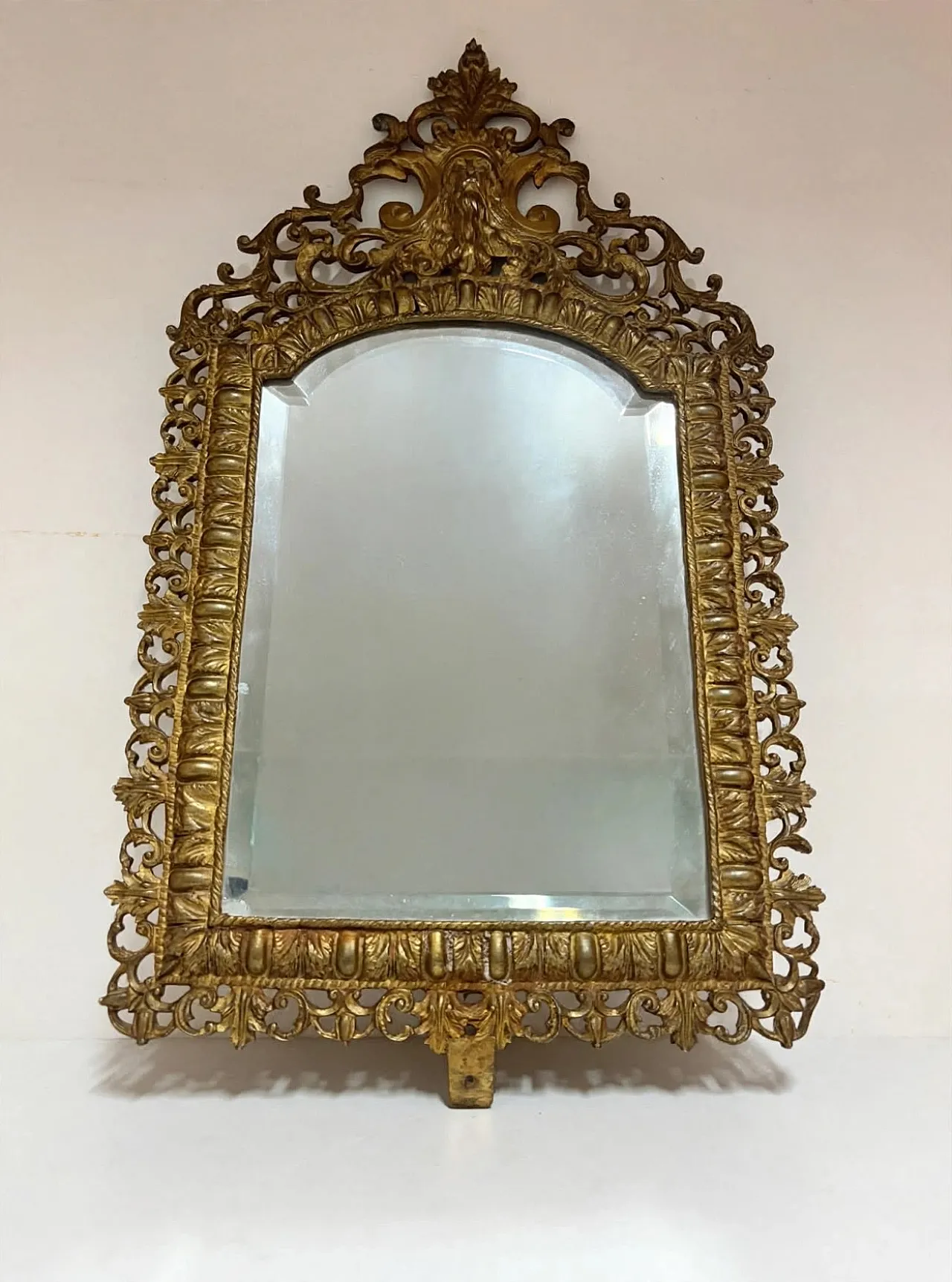 Specchio bronzo dorato, anni '40 4