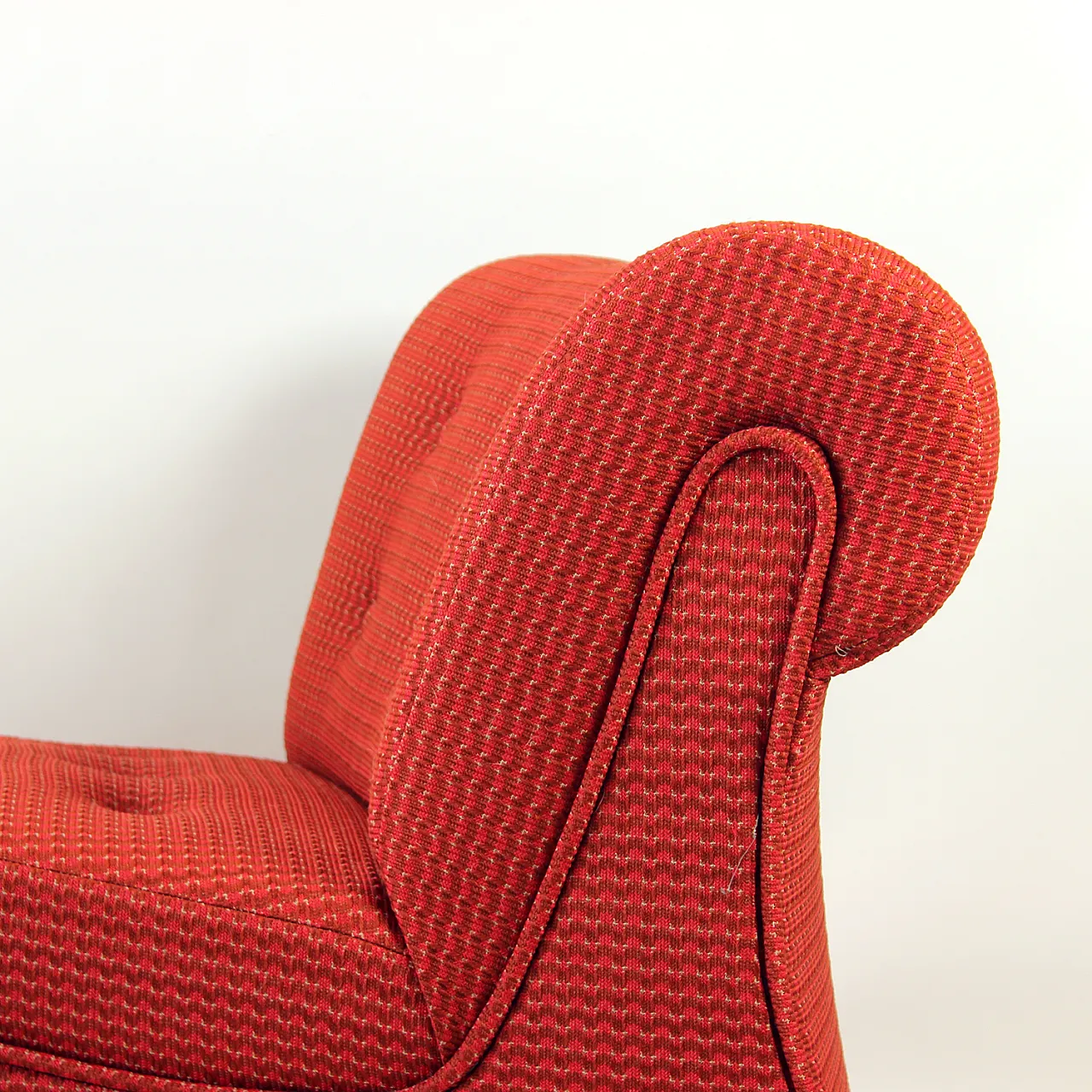 Space Age Modular Curved Sofa In Original Red Fabic, 70s 6