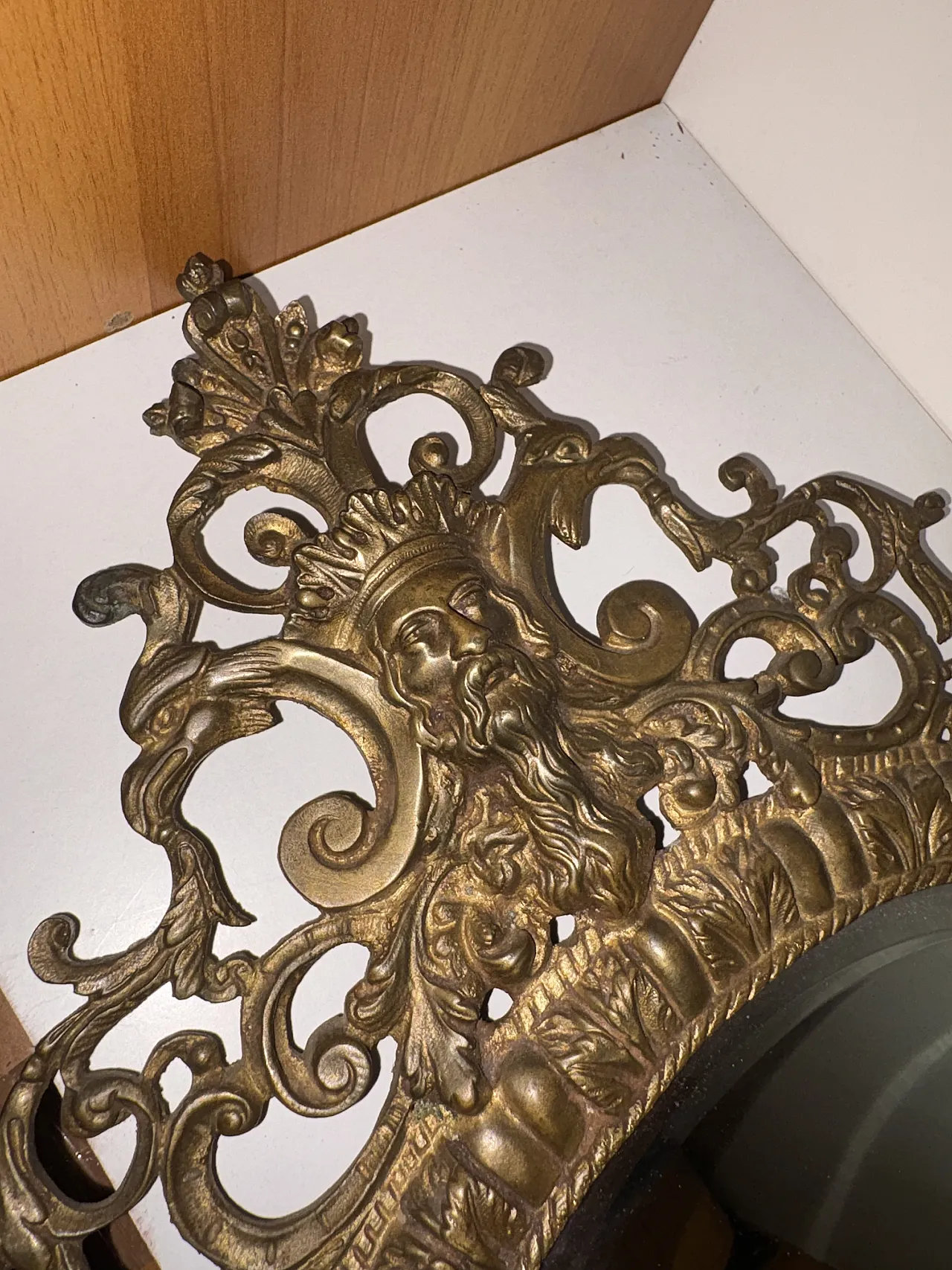Specchio bronzo dorato, anni '40 10