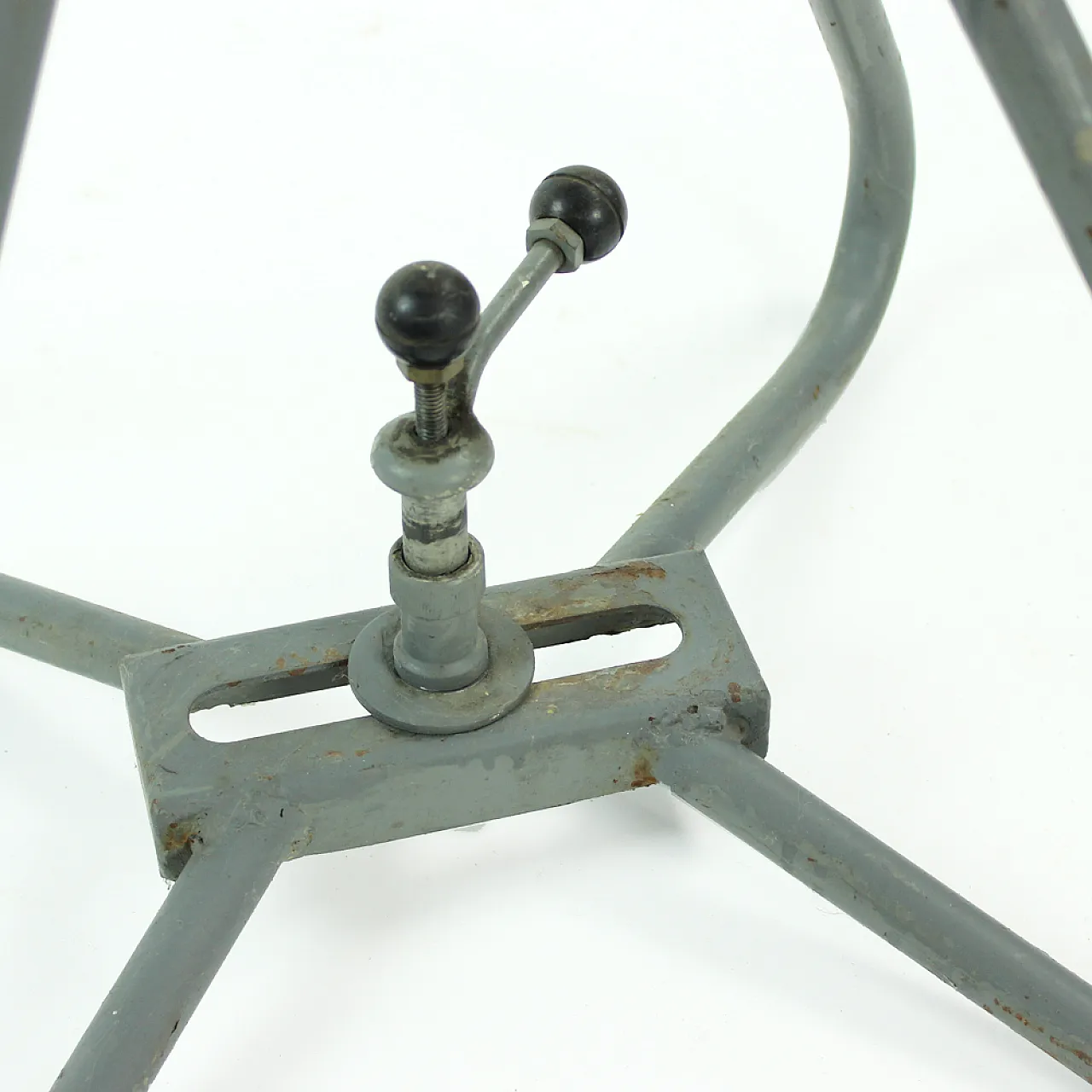Sedie a sdraio in fibra di vetro grigia e metallo di Miroslav Navratil per Vertex, 1 13
