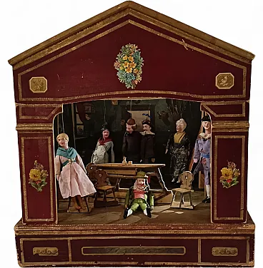 Neoclassical miniature puppet theater, late 19th century