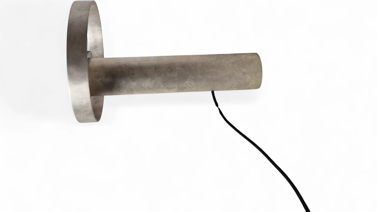 Circle lamp in silver metal by Massimo Tonnettos for Venicem, 2000s 14