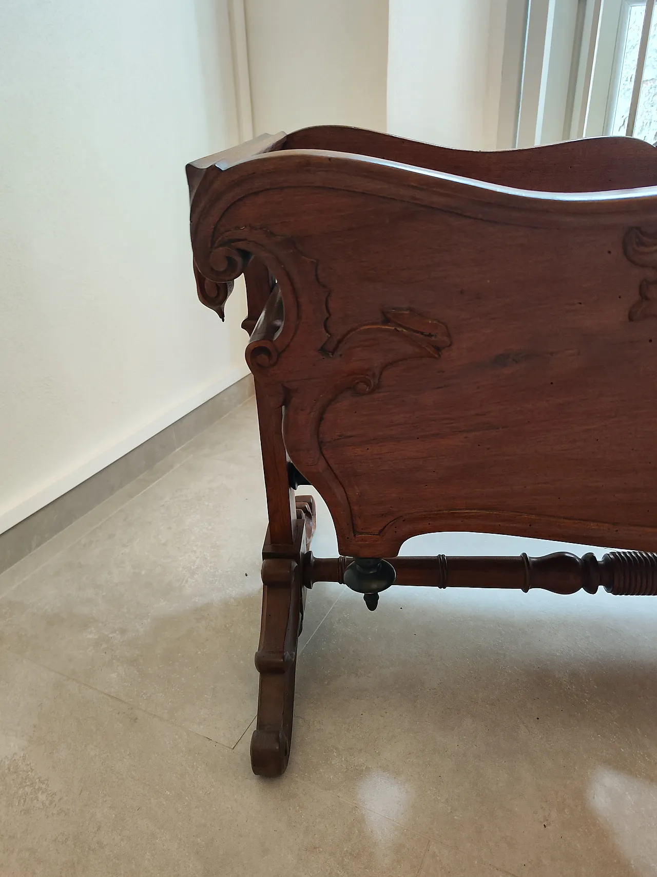 Culla antica in legno, primo '900 6
