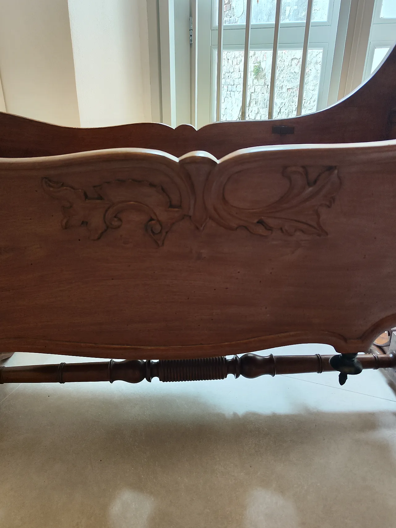Culla antica in legno, primo '900 7