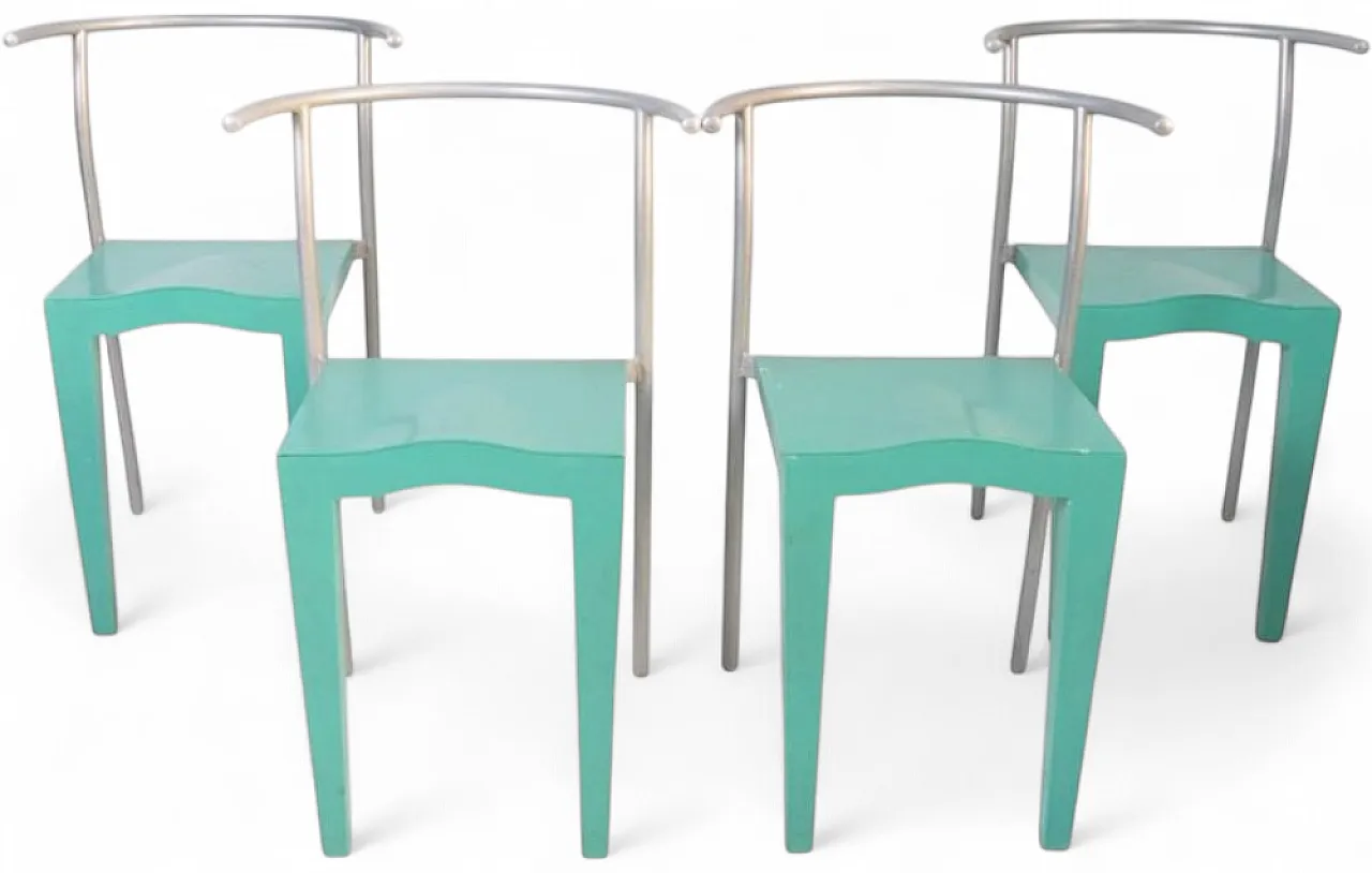 4 Dr. Glob chairs by Philippe Starck for Kartell, 1980s 10