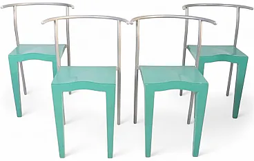 4 Dr. Glob chairs by Philippe Starck for Kartell, 1980s