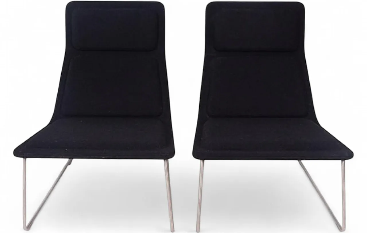 Pair of lounge chairs by Jasper Morrison for Cappellini, 1990s 9