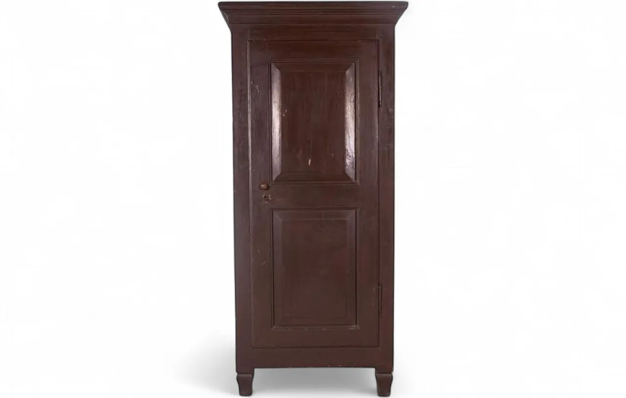 Single-door wood wardrobe, 19th century 12