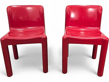 Pair of chairs by Carlo Bartoli for Kartell, 1970s