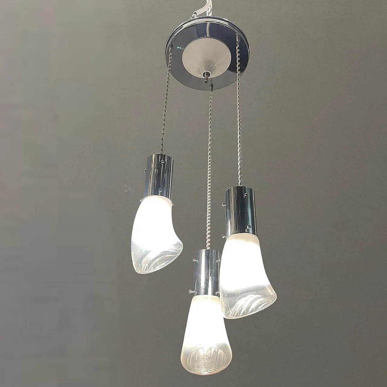 Mid-Century Modern Murano Glass Pendant Lamp, 1970s 3