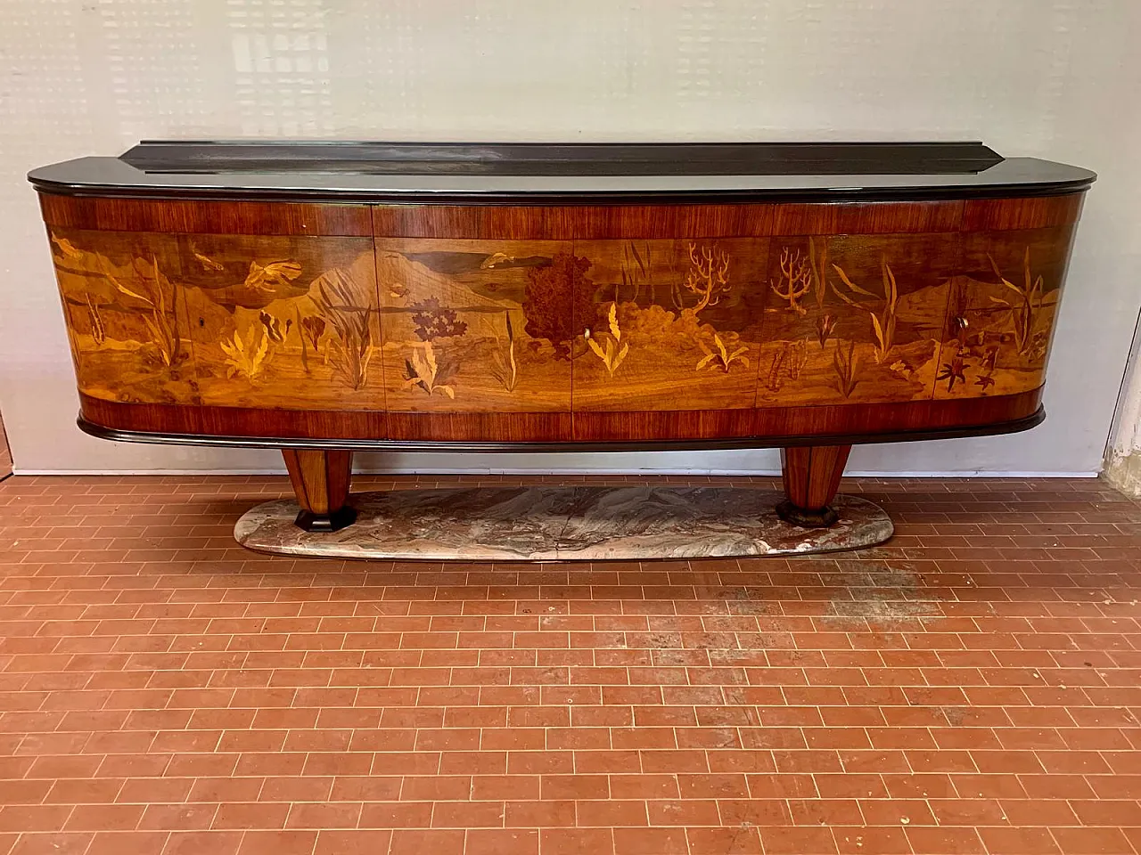 Large Living Room Container by Piero Del Grande for Vittorio Dassi, 19 2